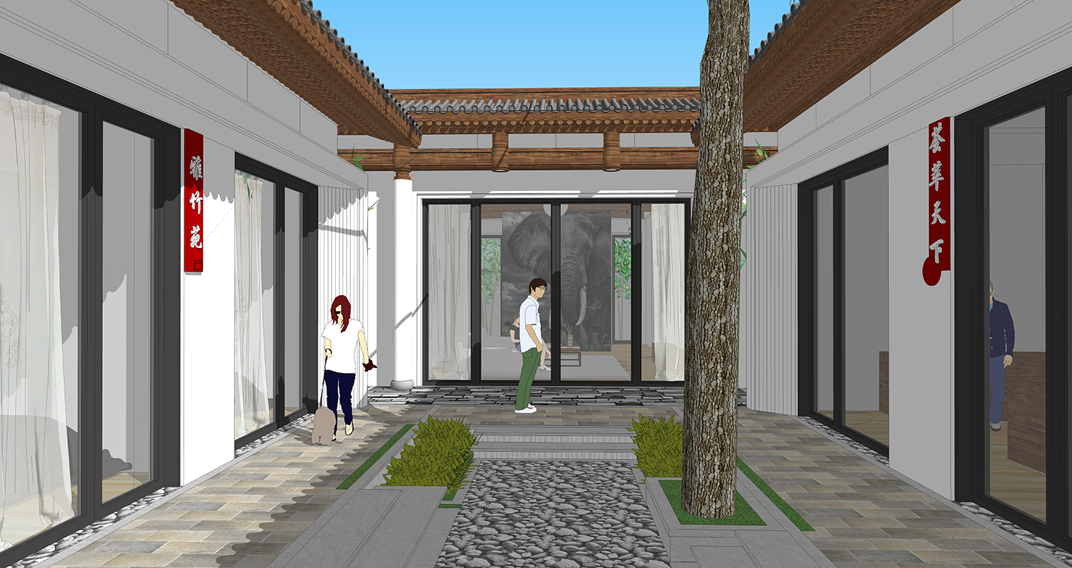 北京平谷王家中式四合院