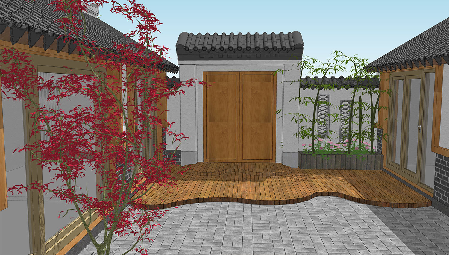 北京密云方家中式三合院