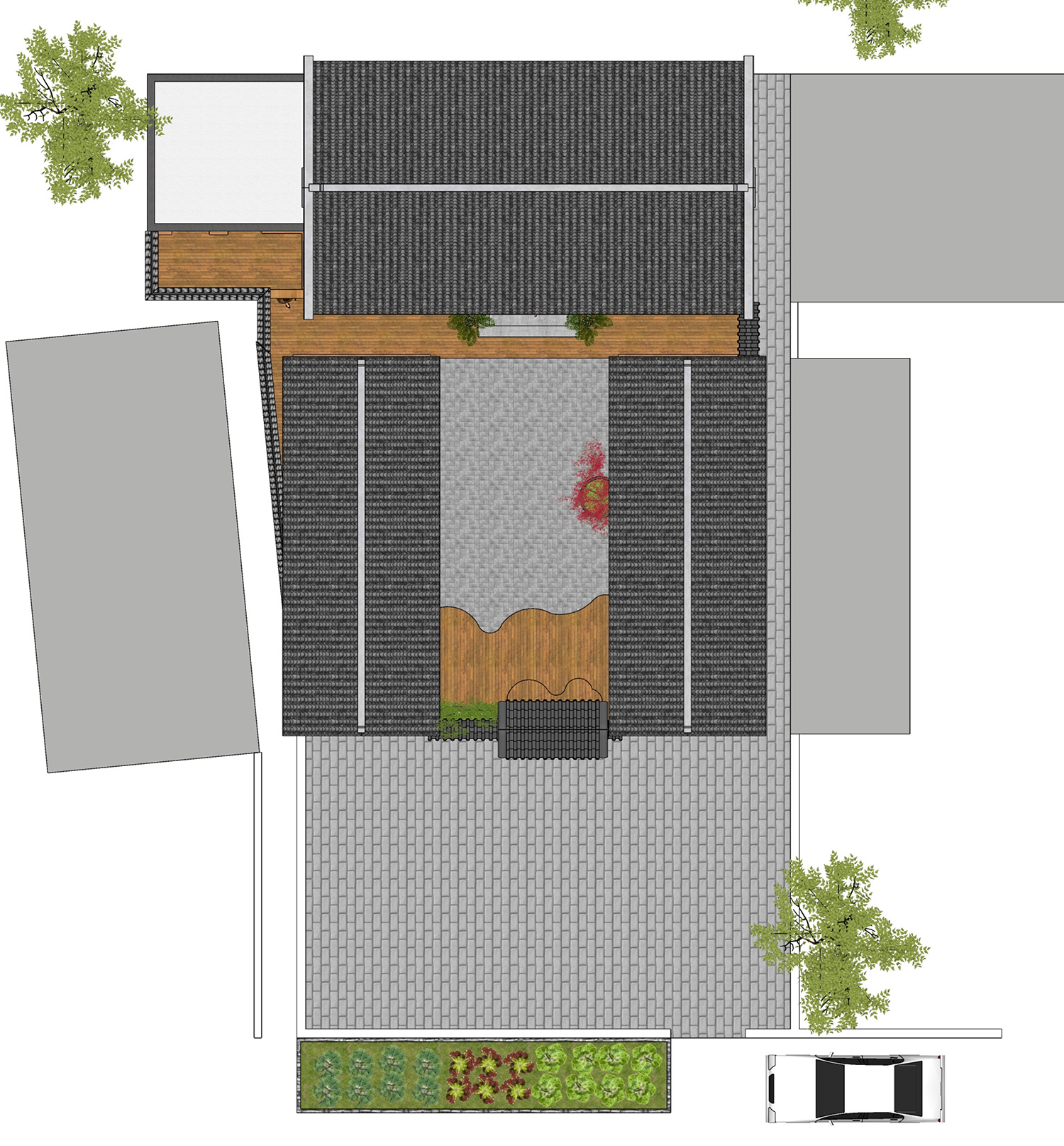 北京密云方家中式三合院