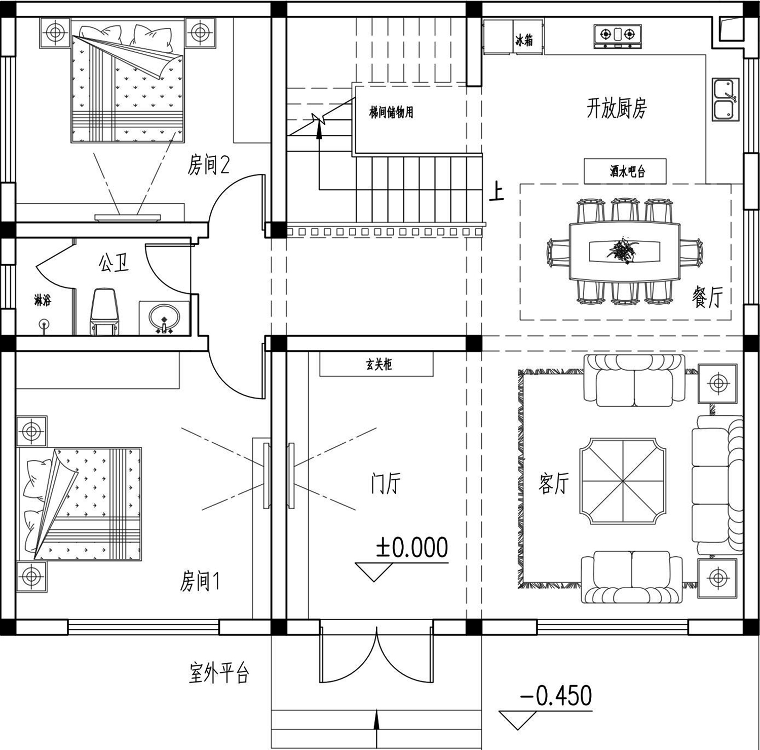 河北沧州田家新中式别墅