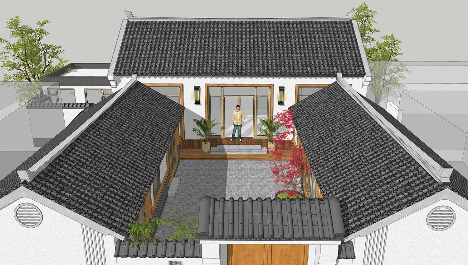 北京密云方家中式三合院