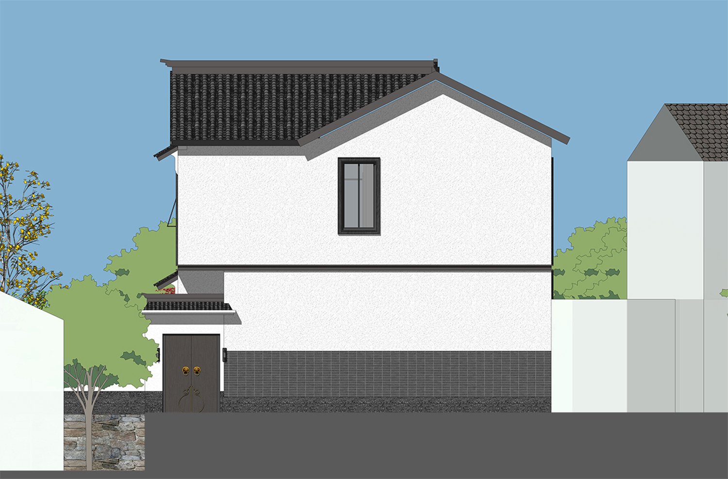 四川内江喻家新中式别墅