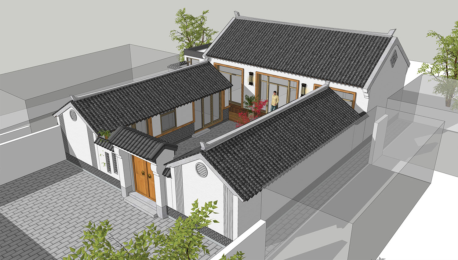 北京密云方家中式三合院