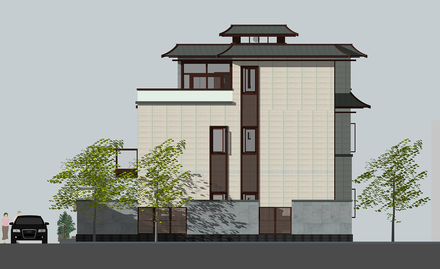 海南三亚林家新中式宅院