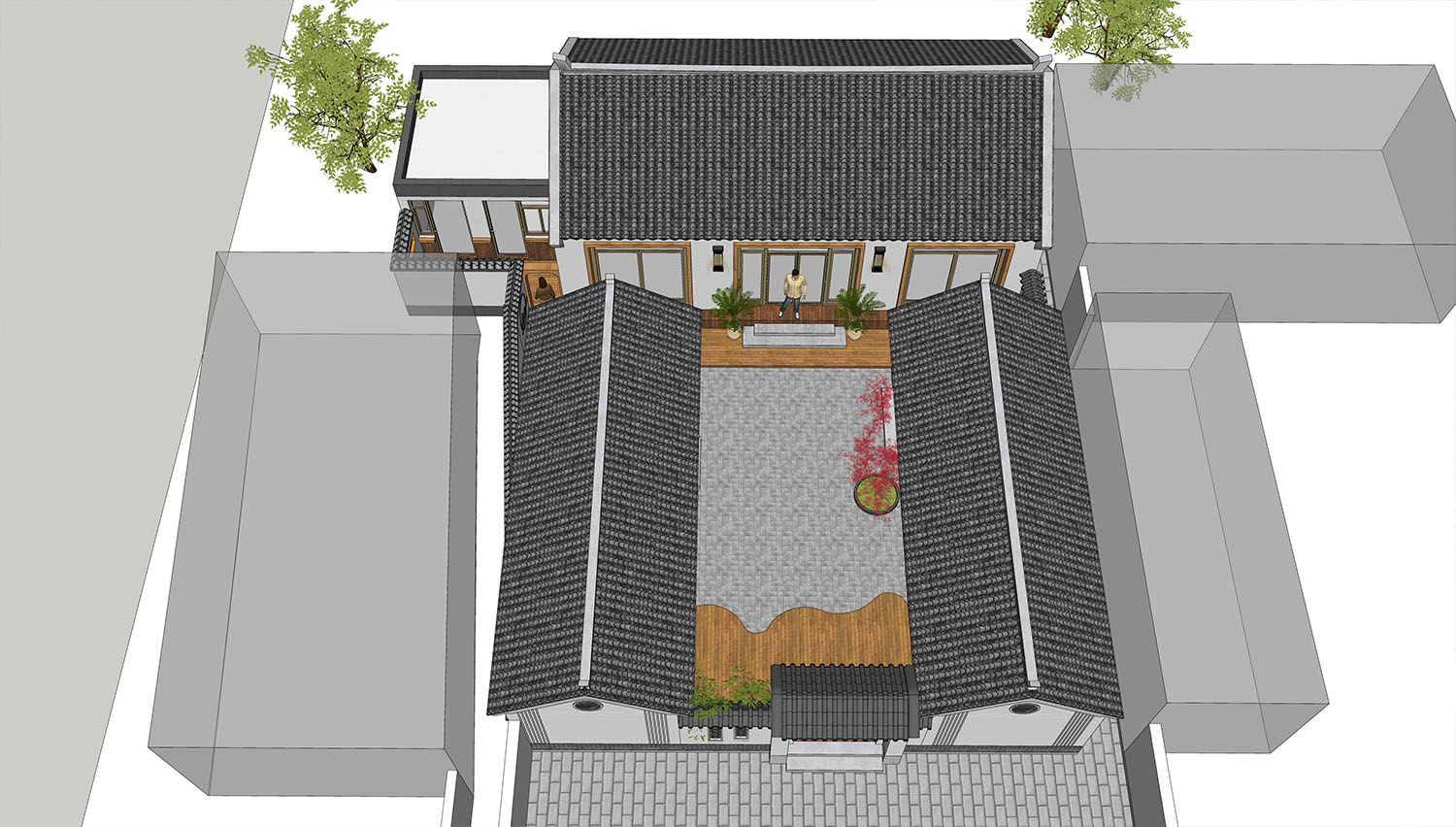 北京密云方家中式三合院