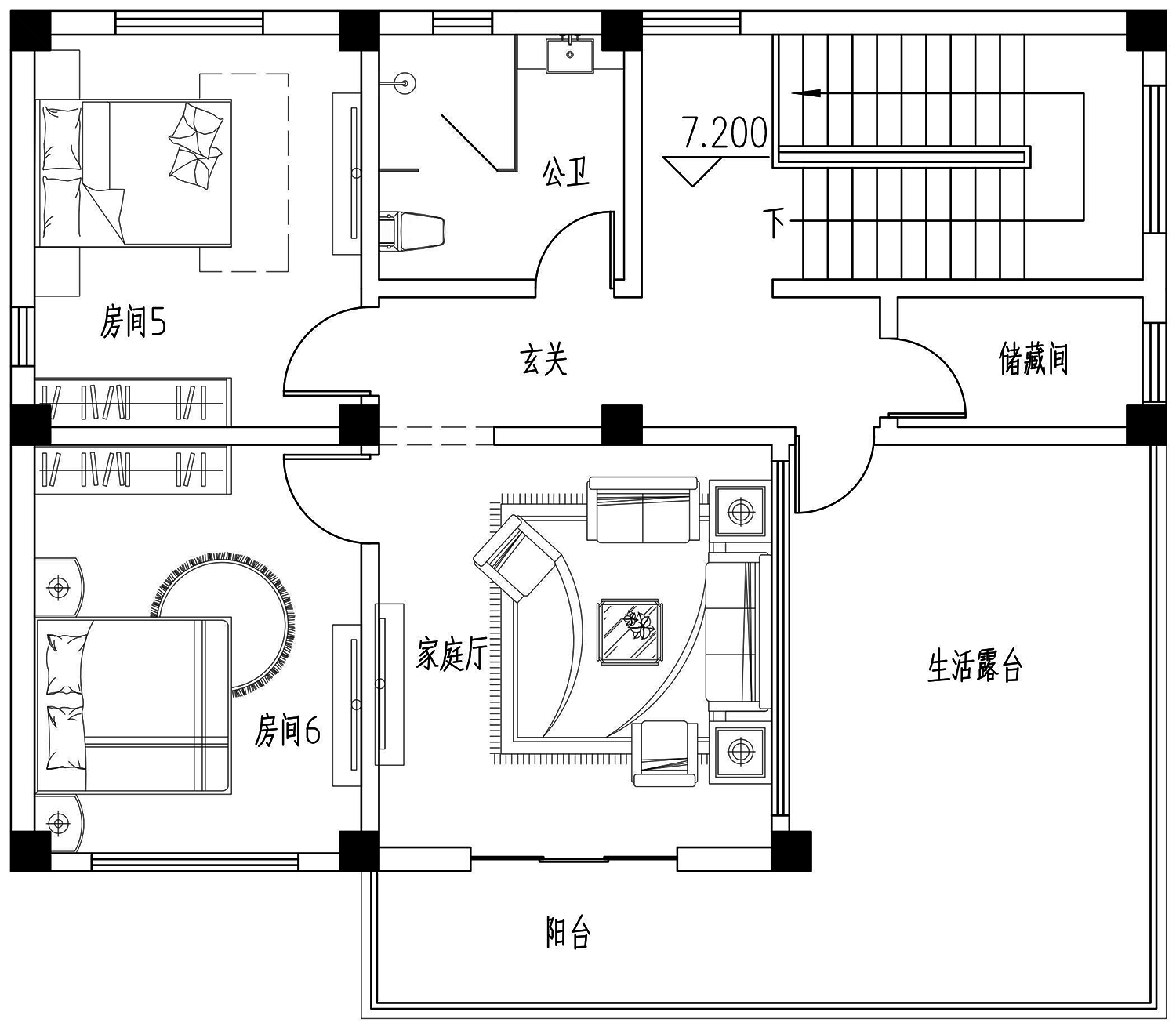 广东云浮谢家新中式别墅
