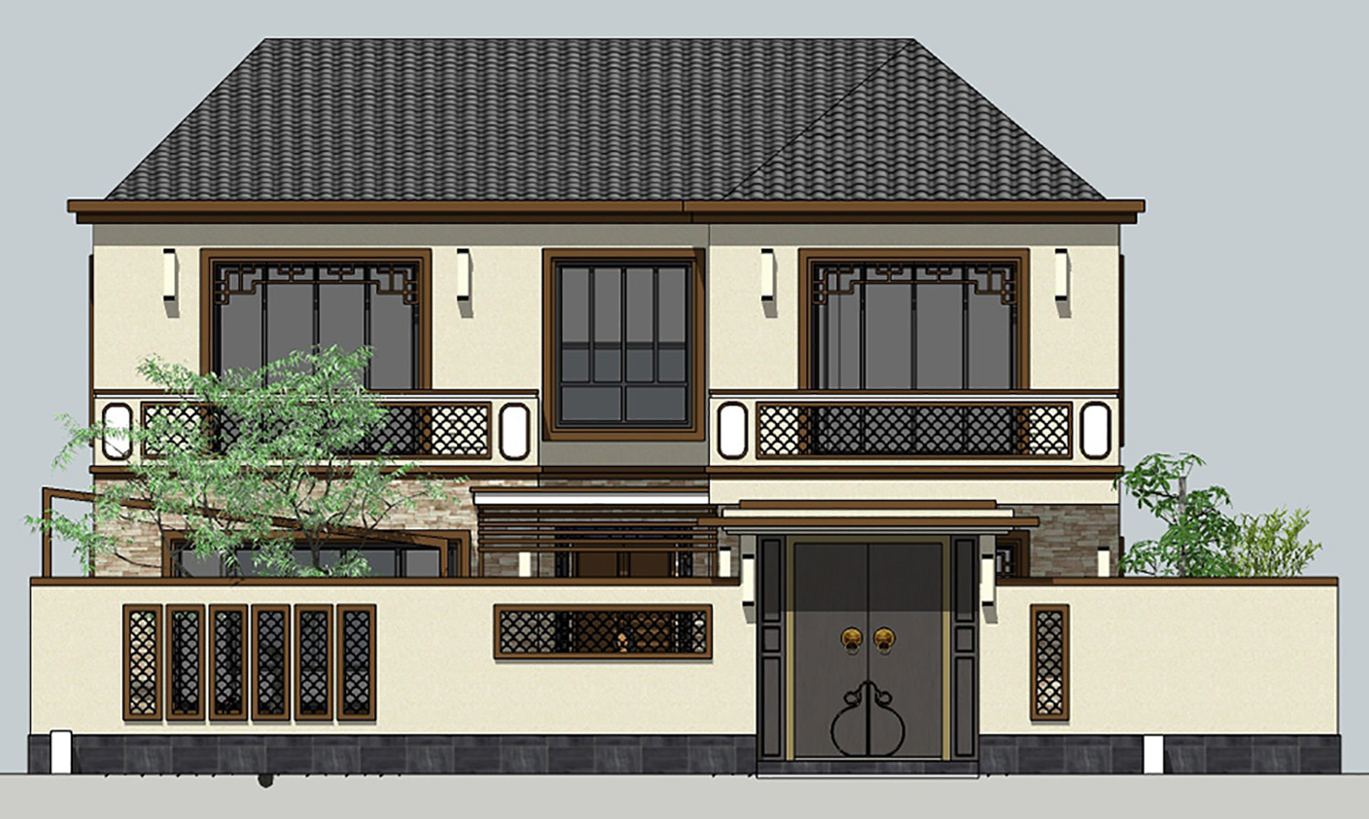 北京顺义陈家新中式宅院