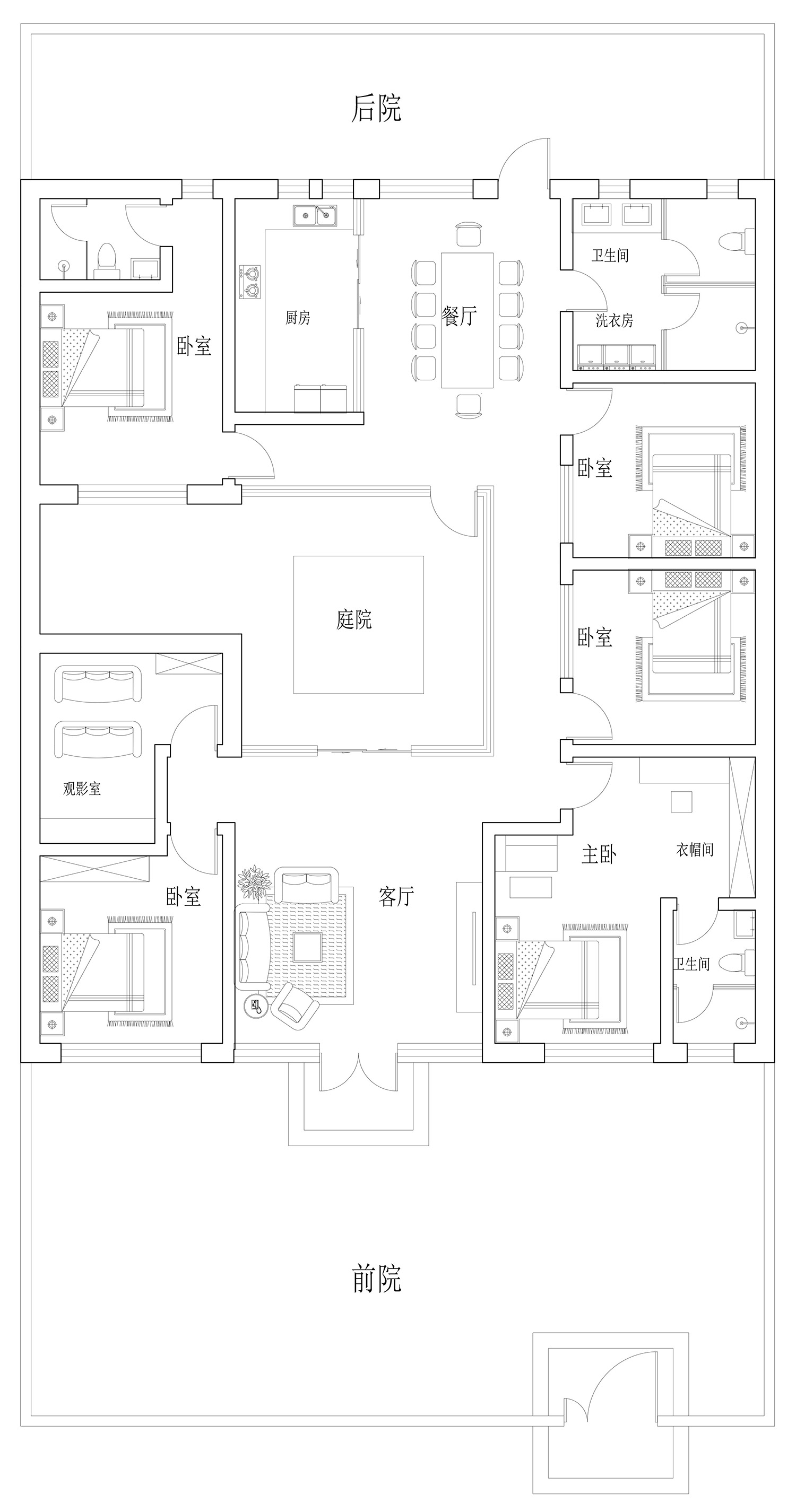 北京通州杨家新中式宅院