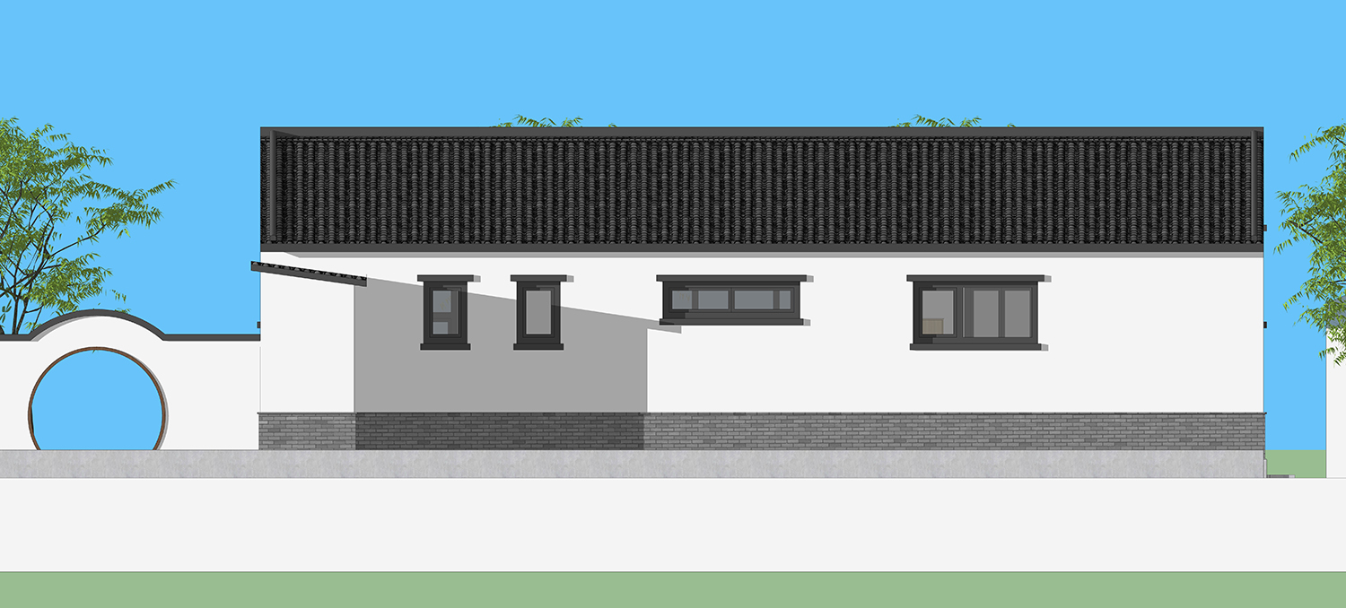 北京顺义张家一层新中式住宅