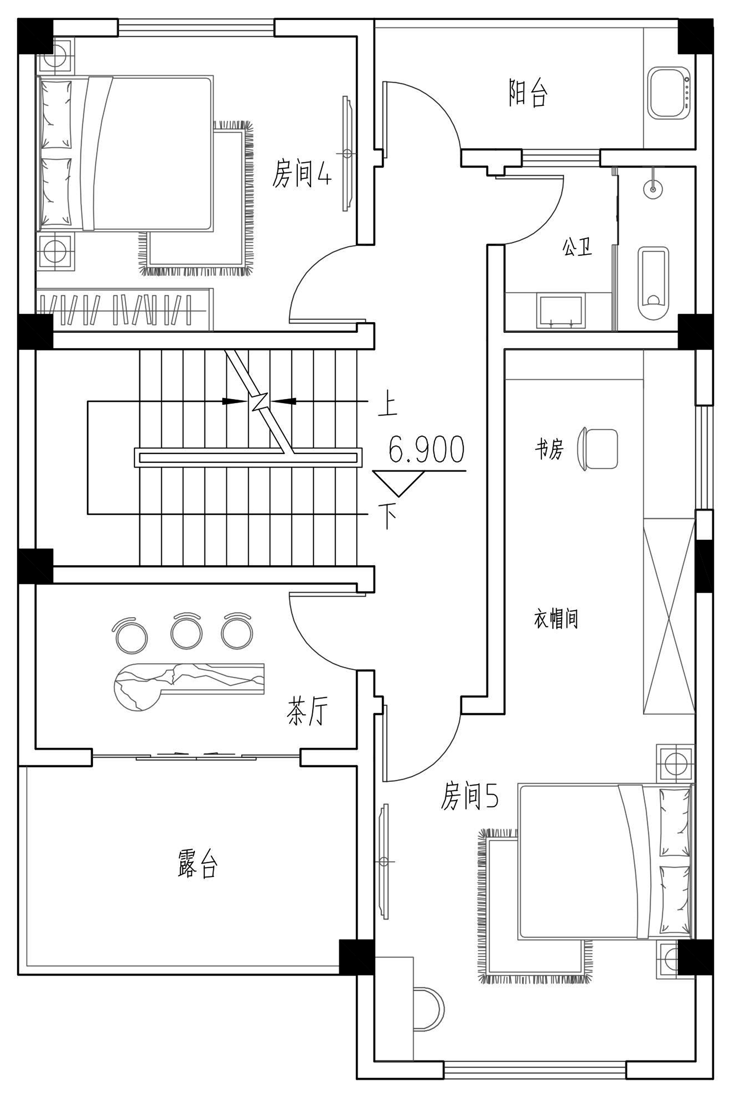 海南临高陈家现代别墅图纸