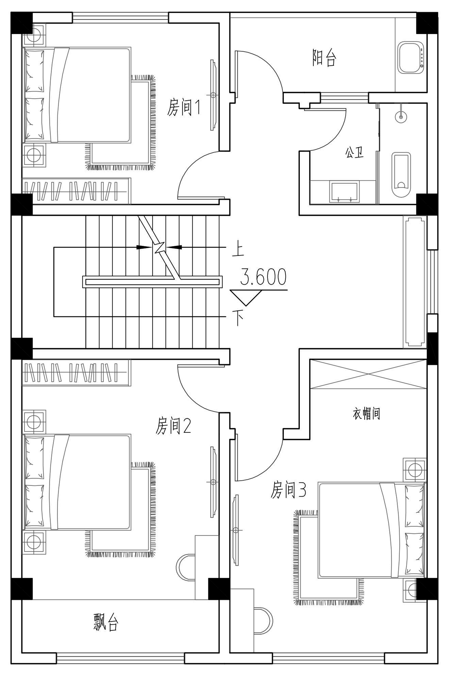 海南临高陈家现代别墅图纸