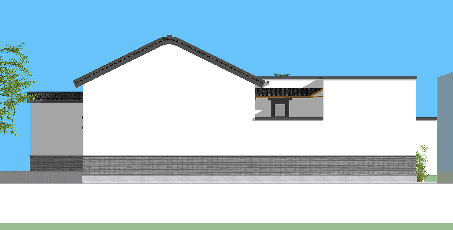 北京顺义张家一层新中式住宅