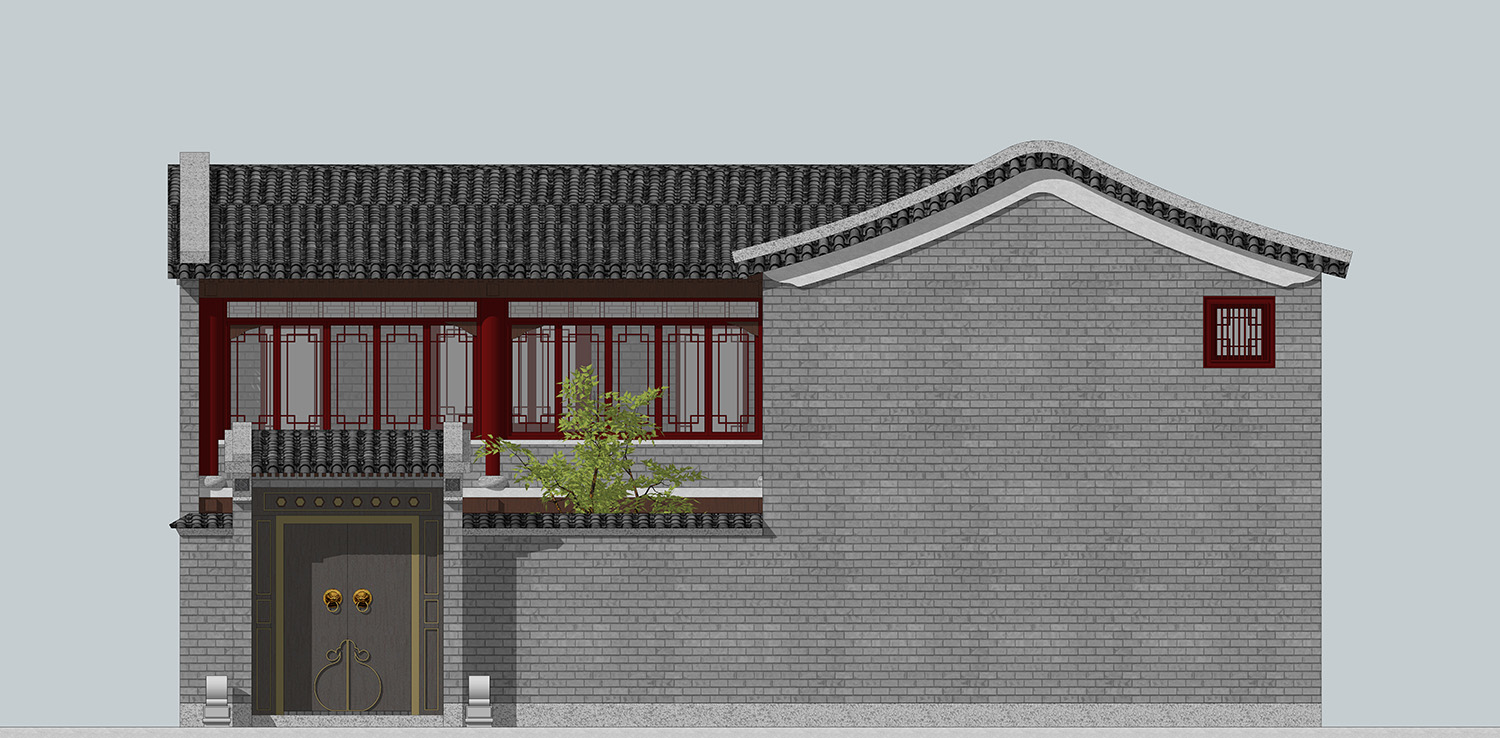 北京顺义刘家中式别墅