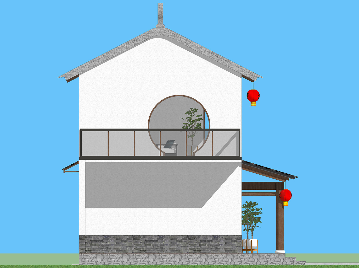 四川绵阳赖家中式别墅