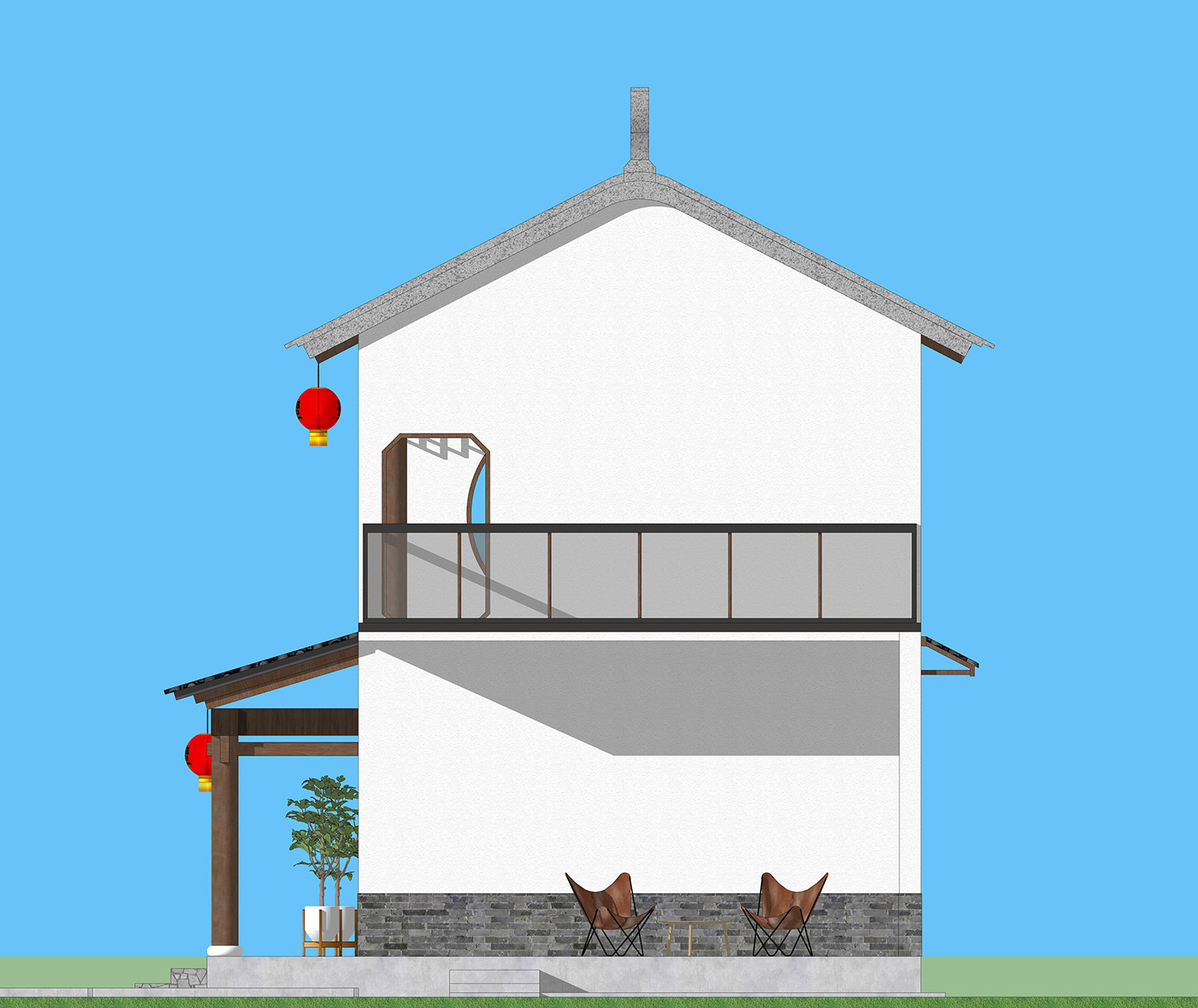 四川绵阳赖家中式别墅