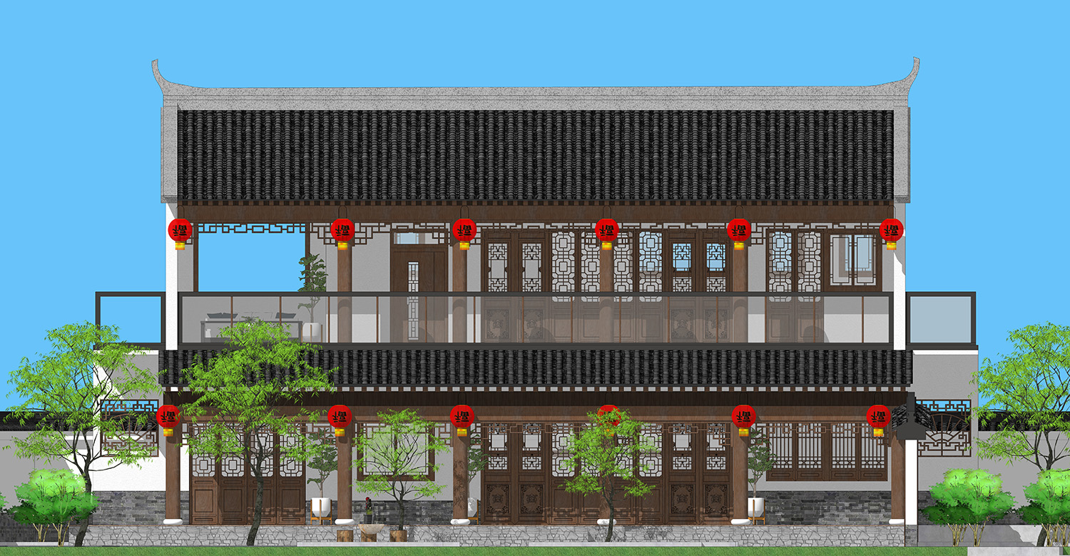 四川绵阳赖家中式别墅