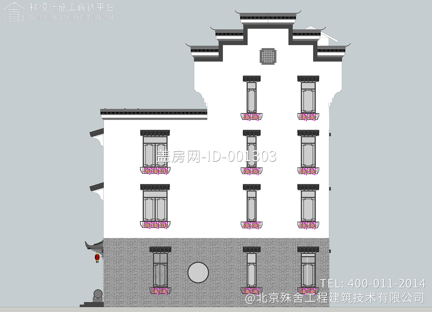 海南琼海毛家徽派风格民宿设计