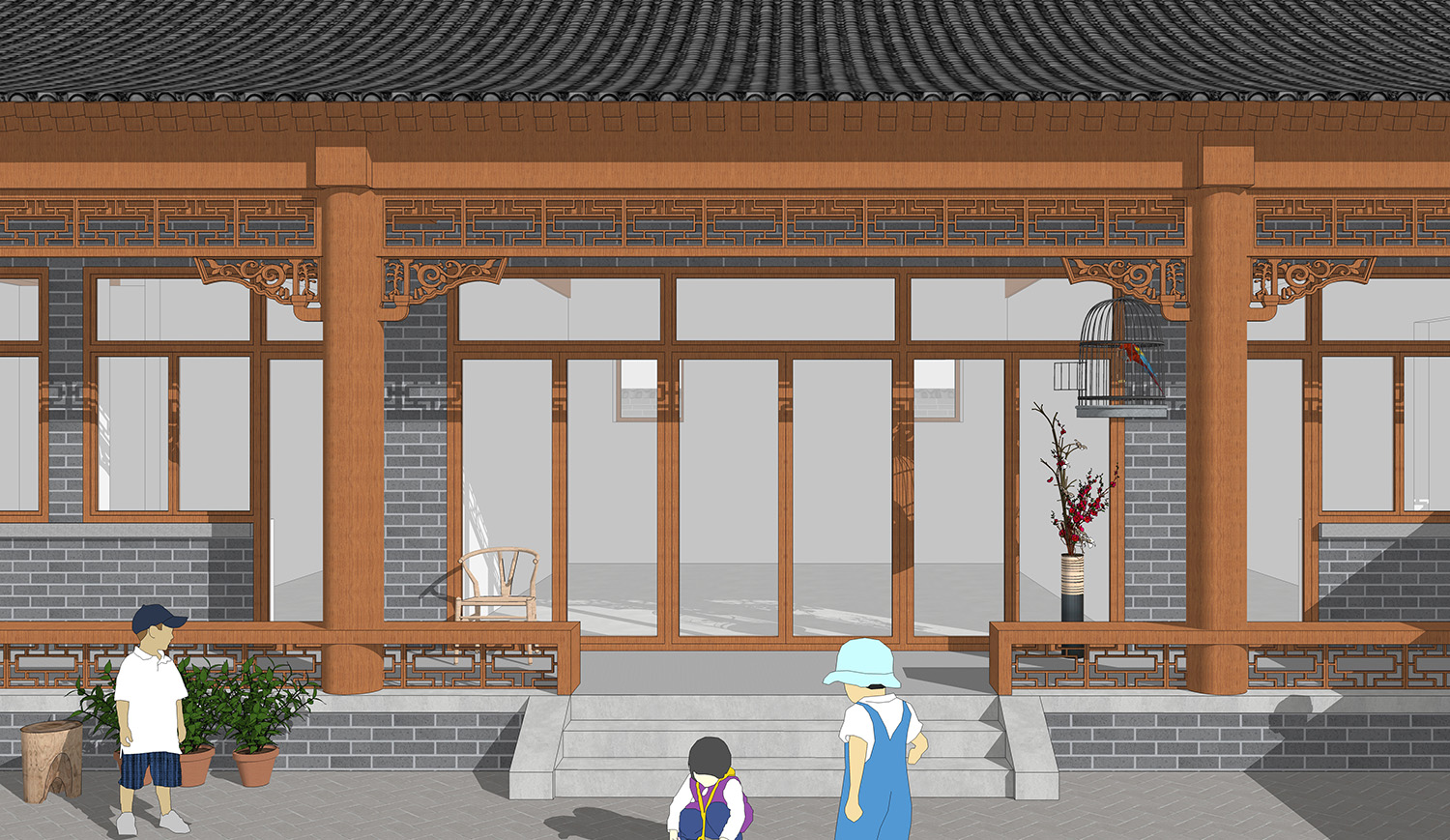 北京平谷赵家三合院