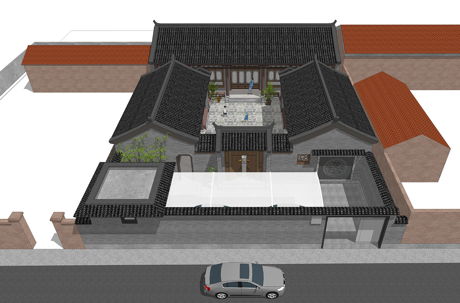 河北廊坊郭家三合院