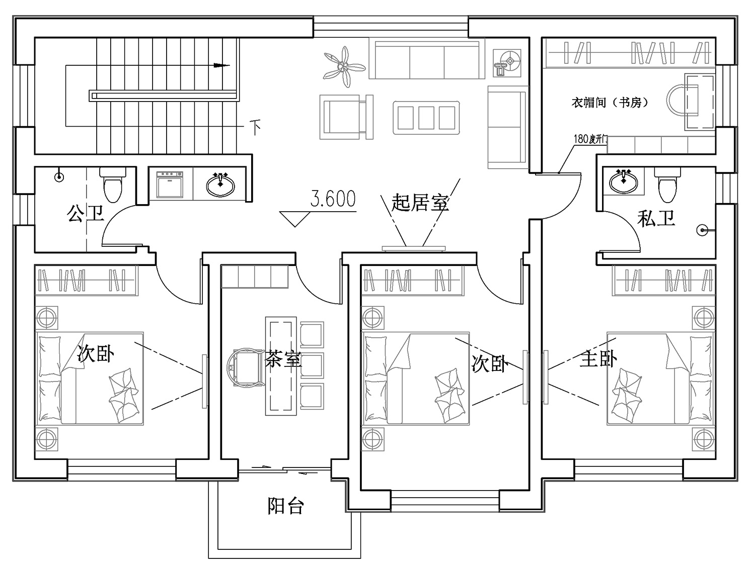 北京房山柏家新中式别墅图纸