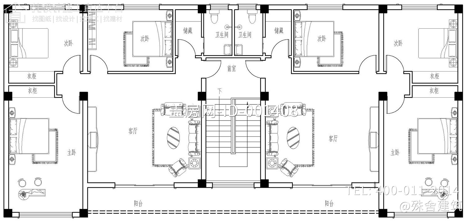 四川达州陈家新中式双拼别墅