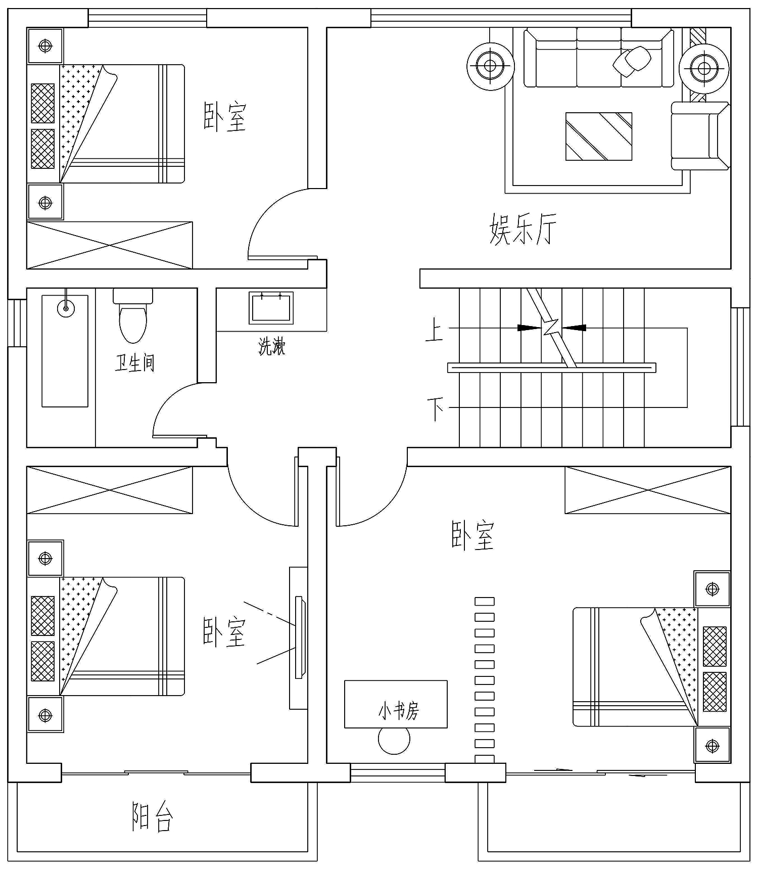 陕西渭南王家新中式别墅