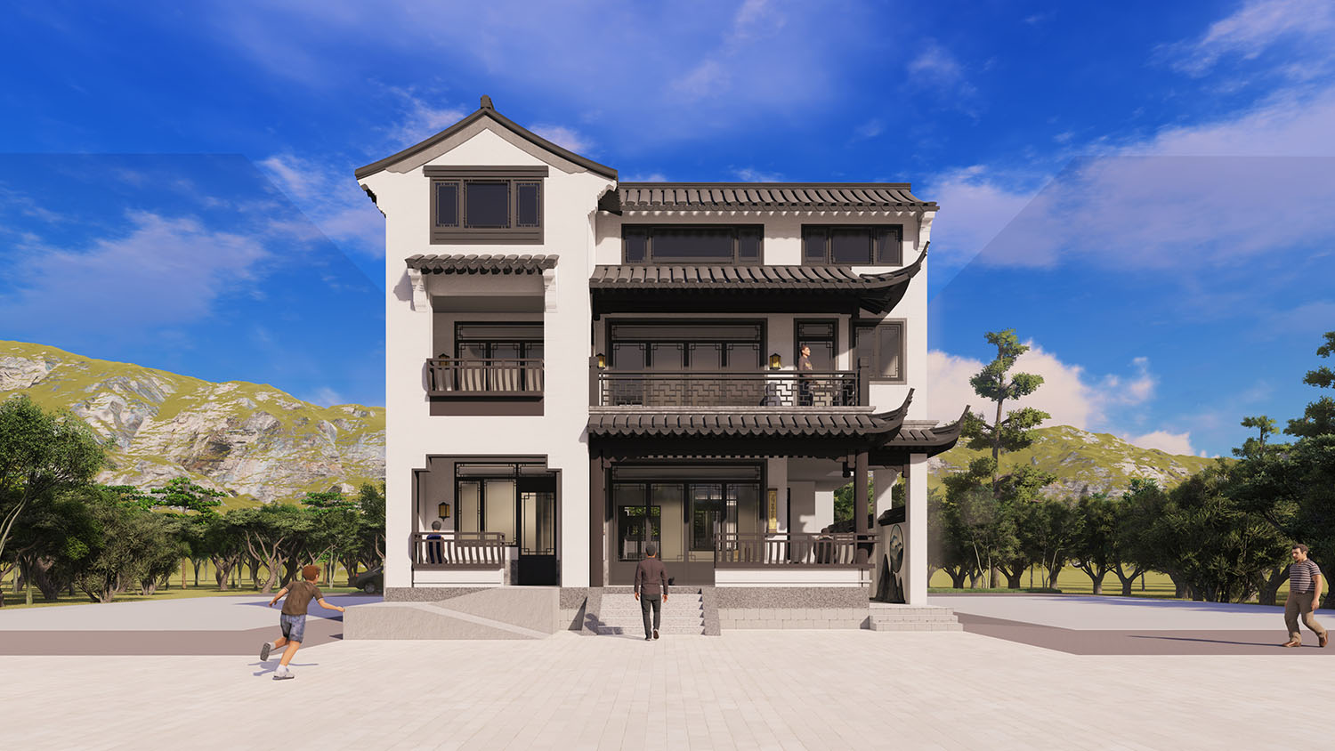 上海奉贤陈家新中式别墅