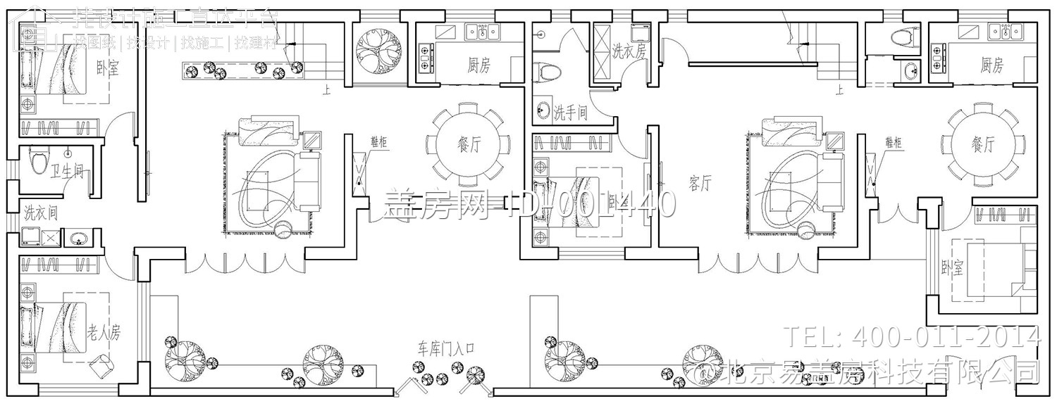 北京房山田家欧式双拼别墅