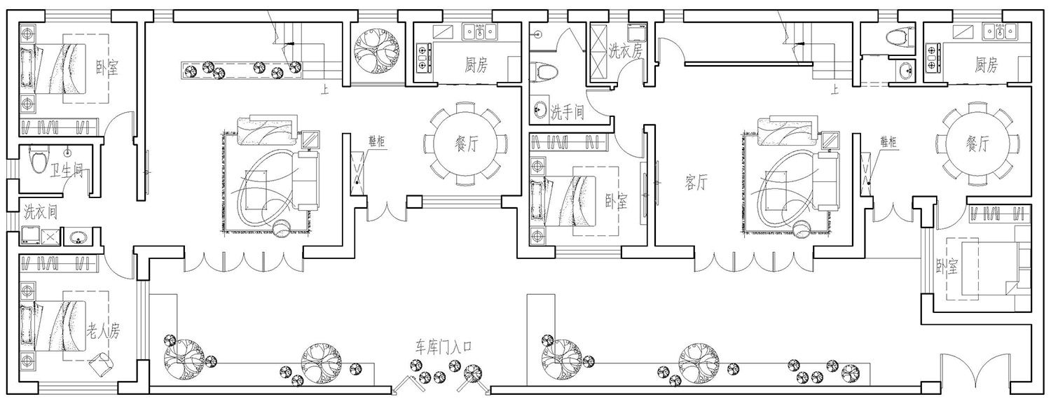 北京房山田家欧式双拼别墅