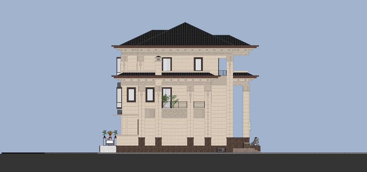 福建泉州钟家新中式别墅