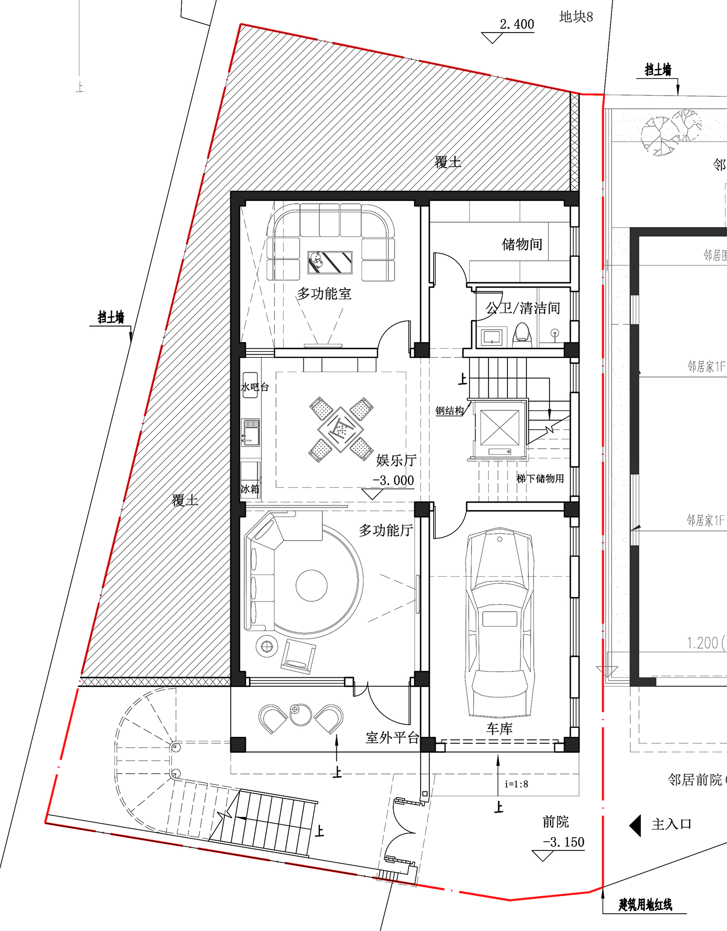 福建宁德带庭院现代别墅