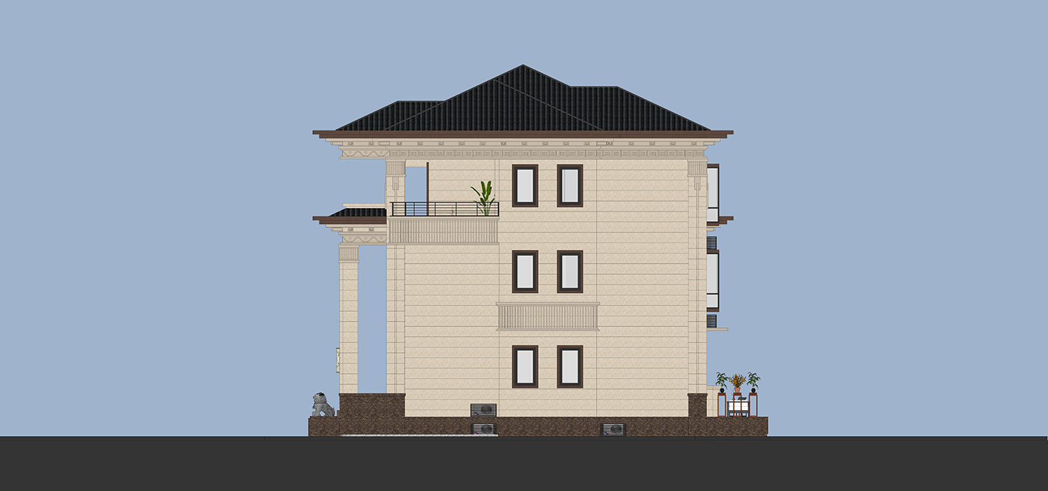 福建泉州钟家新中式别墅
