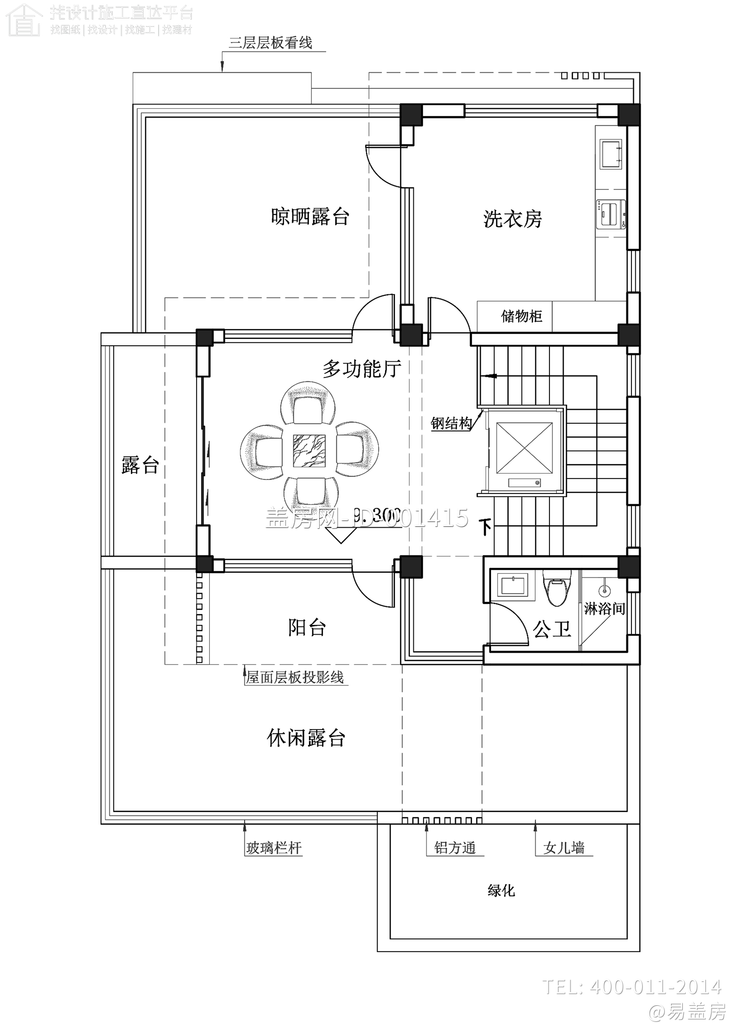 福建宁德带庭院现代别墅