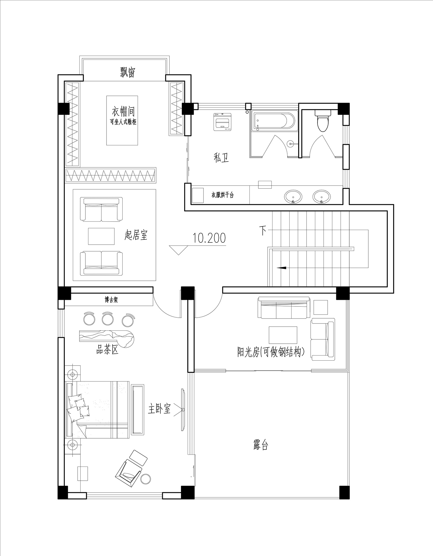 广西南宁四层欧式别墅图纸
