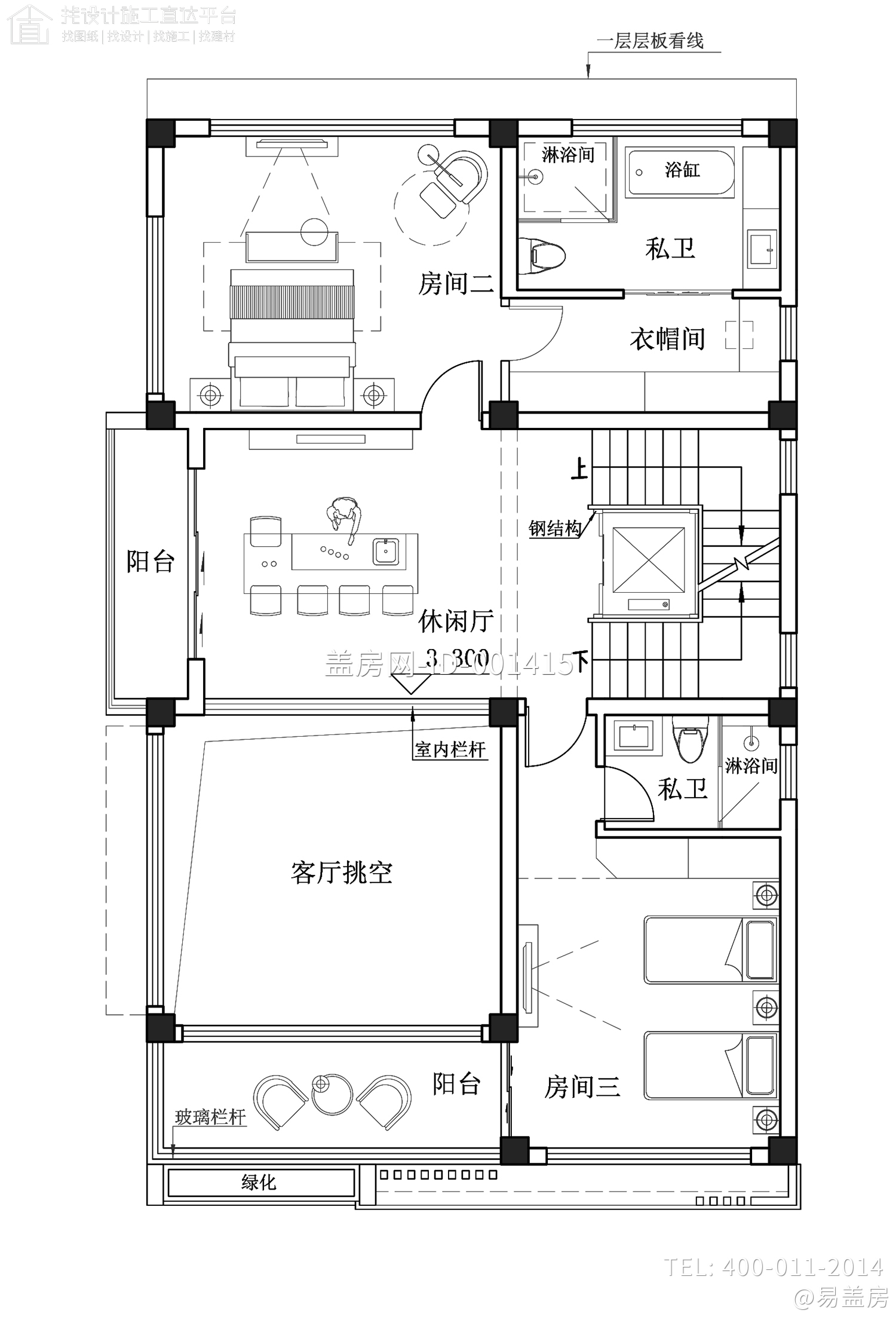 福建宁德带庭院现代别墅