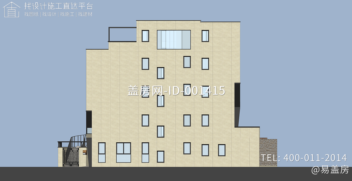 福建宁德带庭院现代别墅