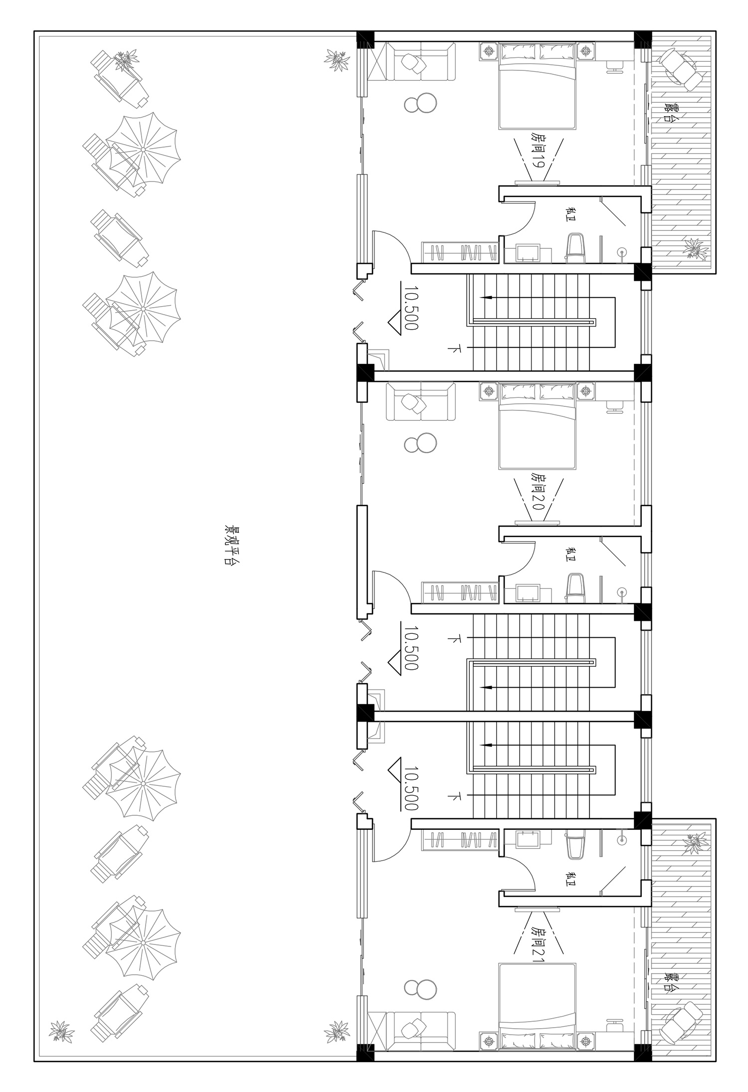 福建福州陈家新中式别墅图纸