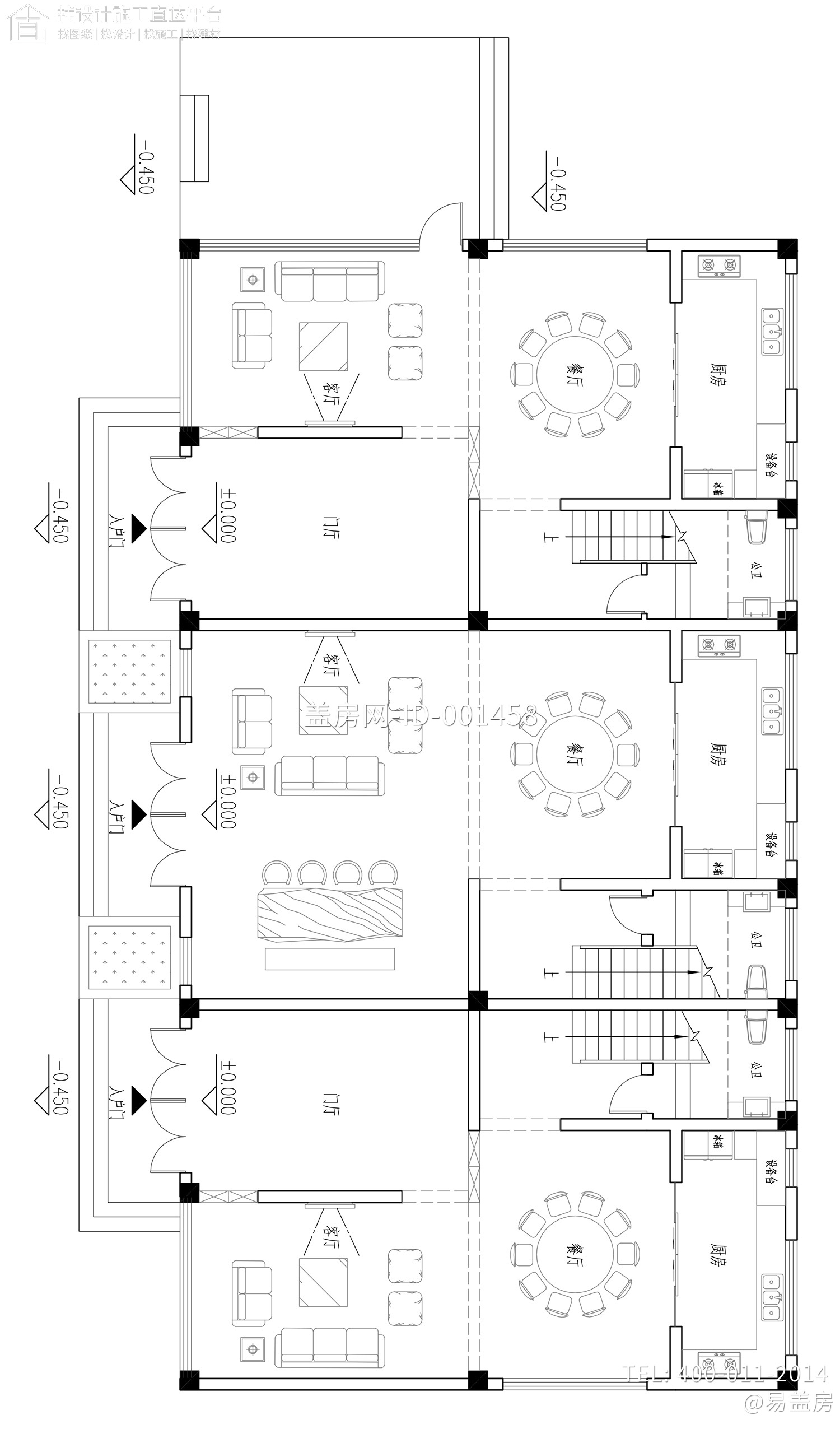 福建福州陈家新中式别墅图纸