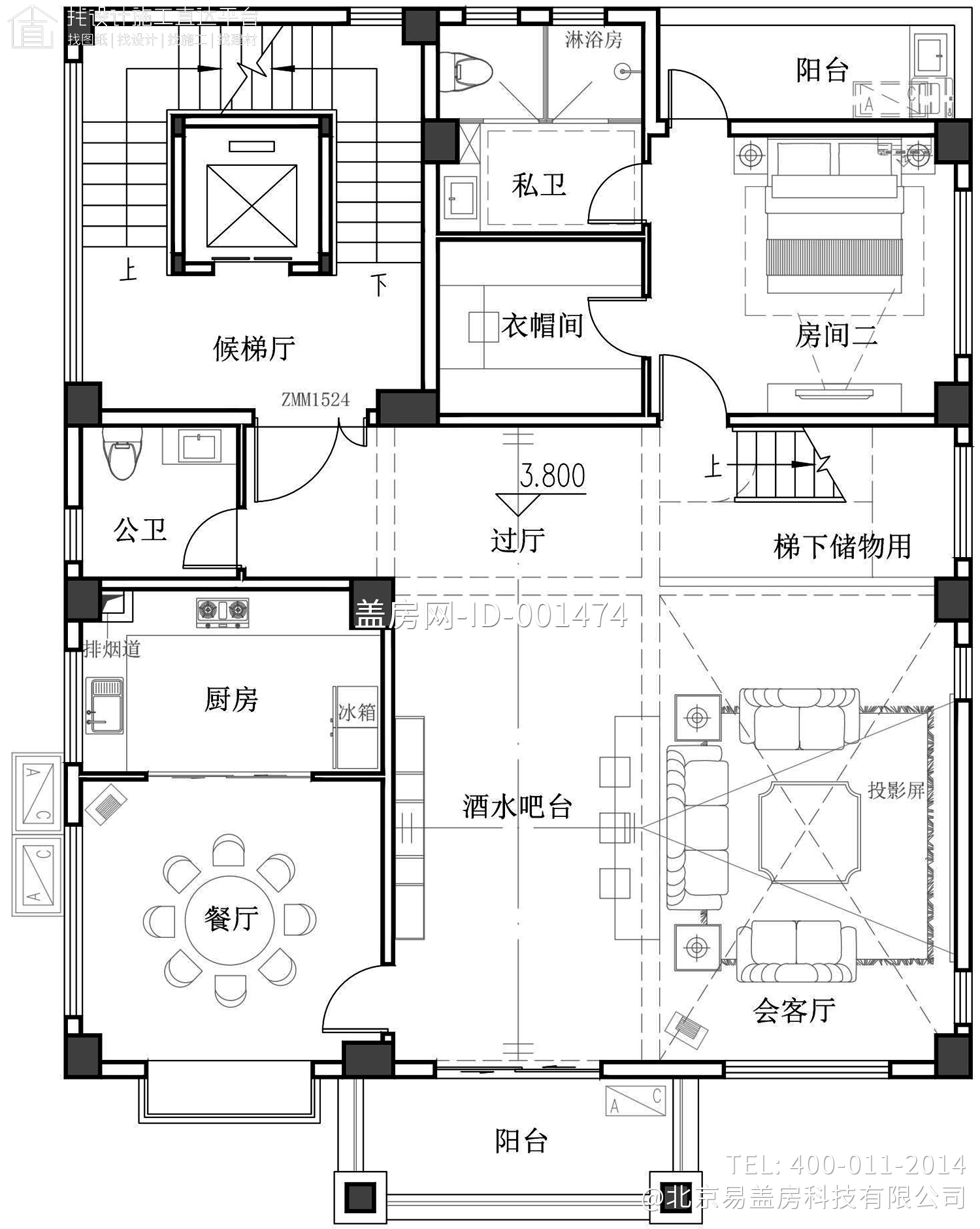 广东汕尾李家新中式别墅图纸