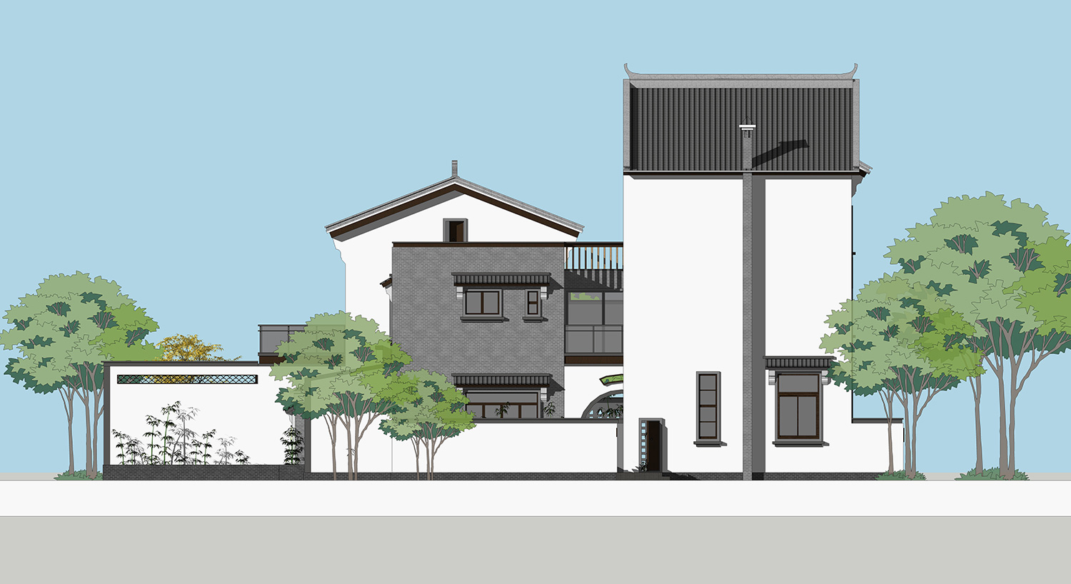 四川宜宾杨家新中式别墅