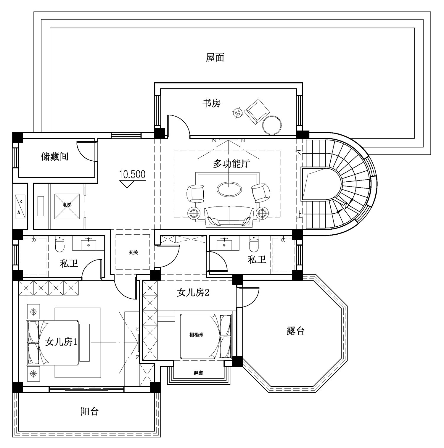 莆田蔡家欧式农村别墅图纸