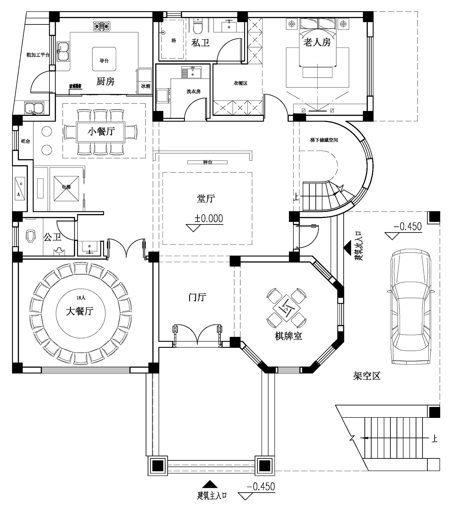 莆田蔡家欧式农村别墅图纸