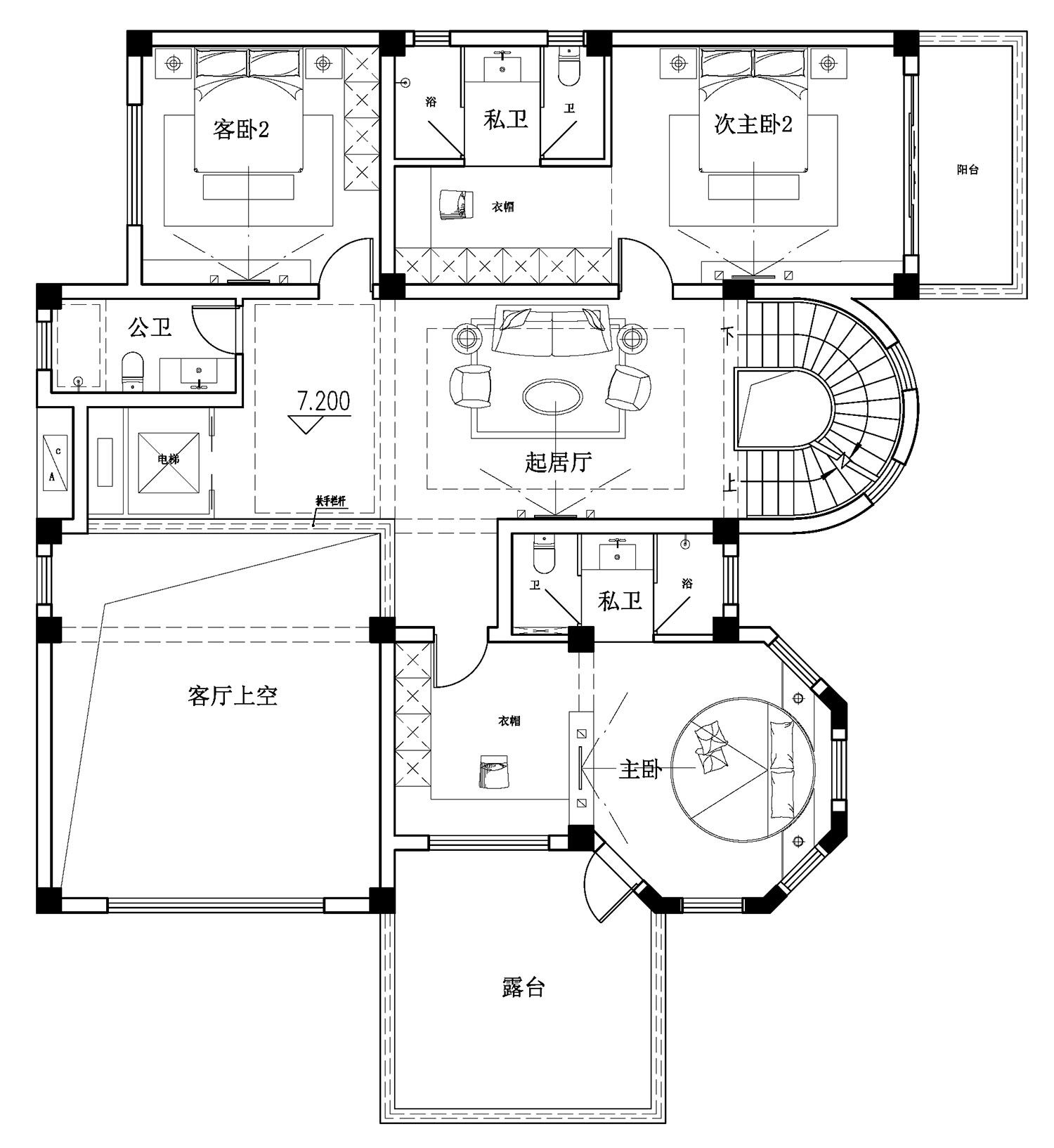 莆田蔡家欧式农村别墅图纸