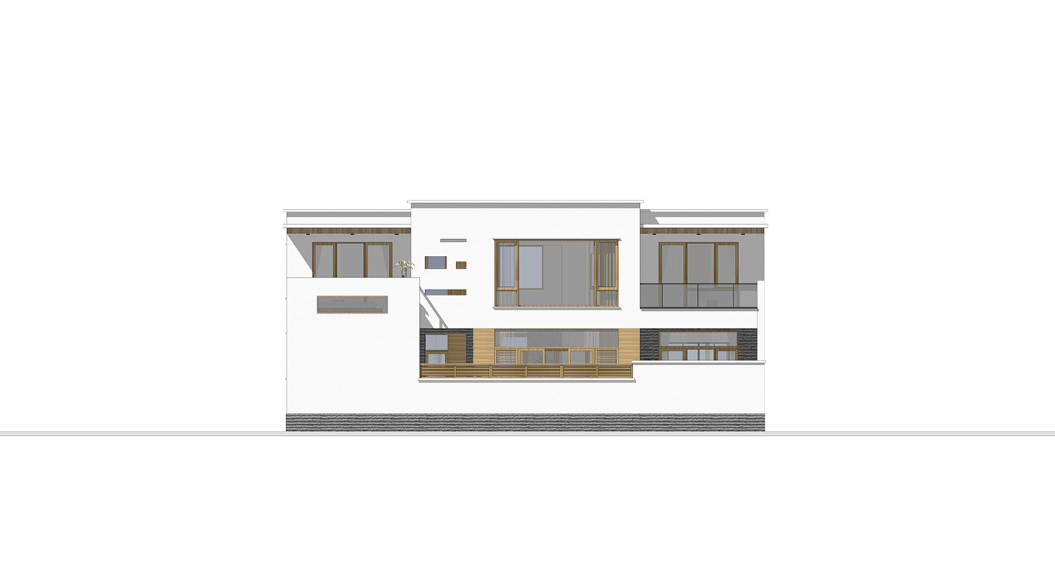 北京顺义李家二层现代别墅乡住设计图纸