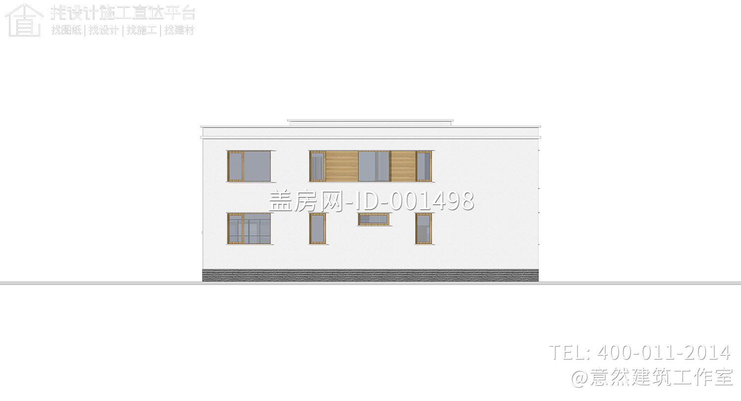 北京顺义李家二层现代别墅乡住设计图纸