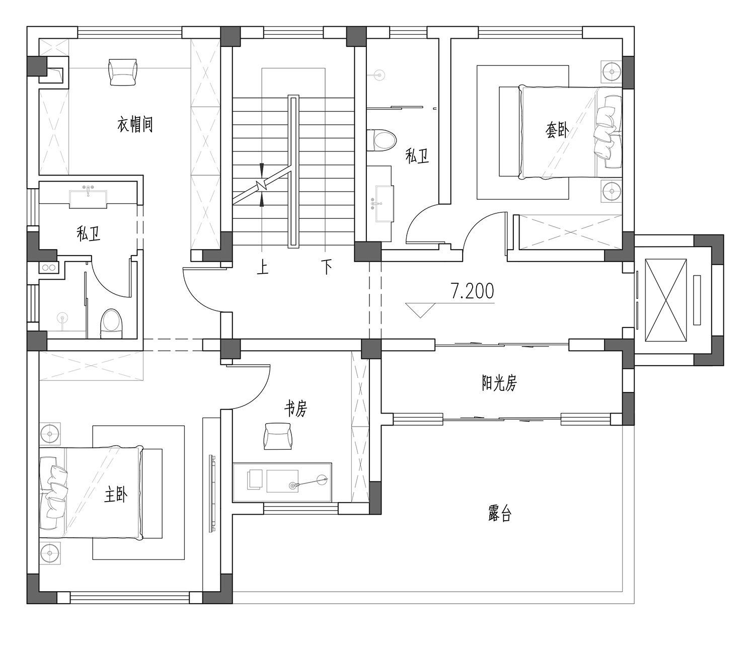 浙江杭州章家三层欧式自建别墅