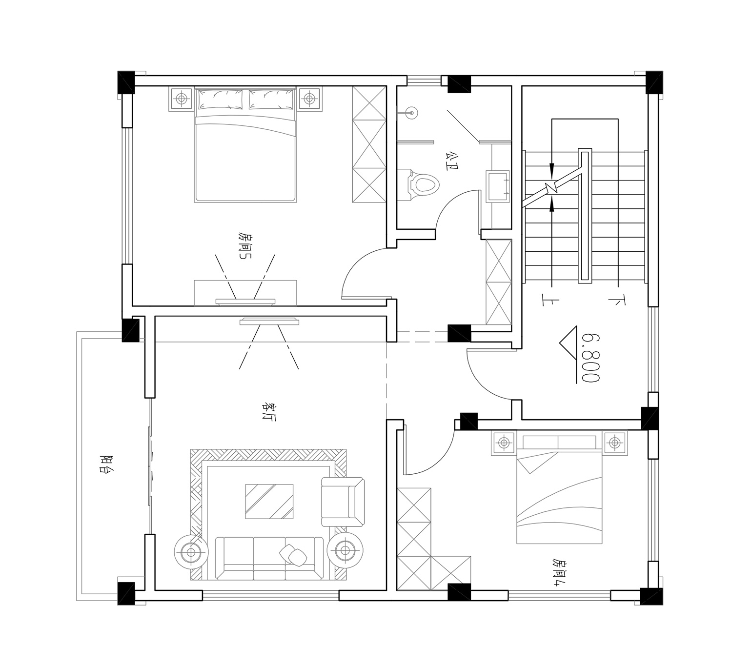 福建厦门林家欧式别墅图纸