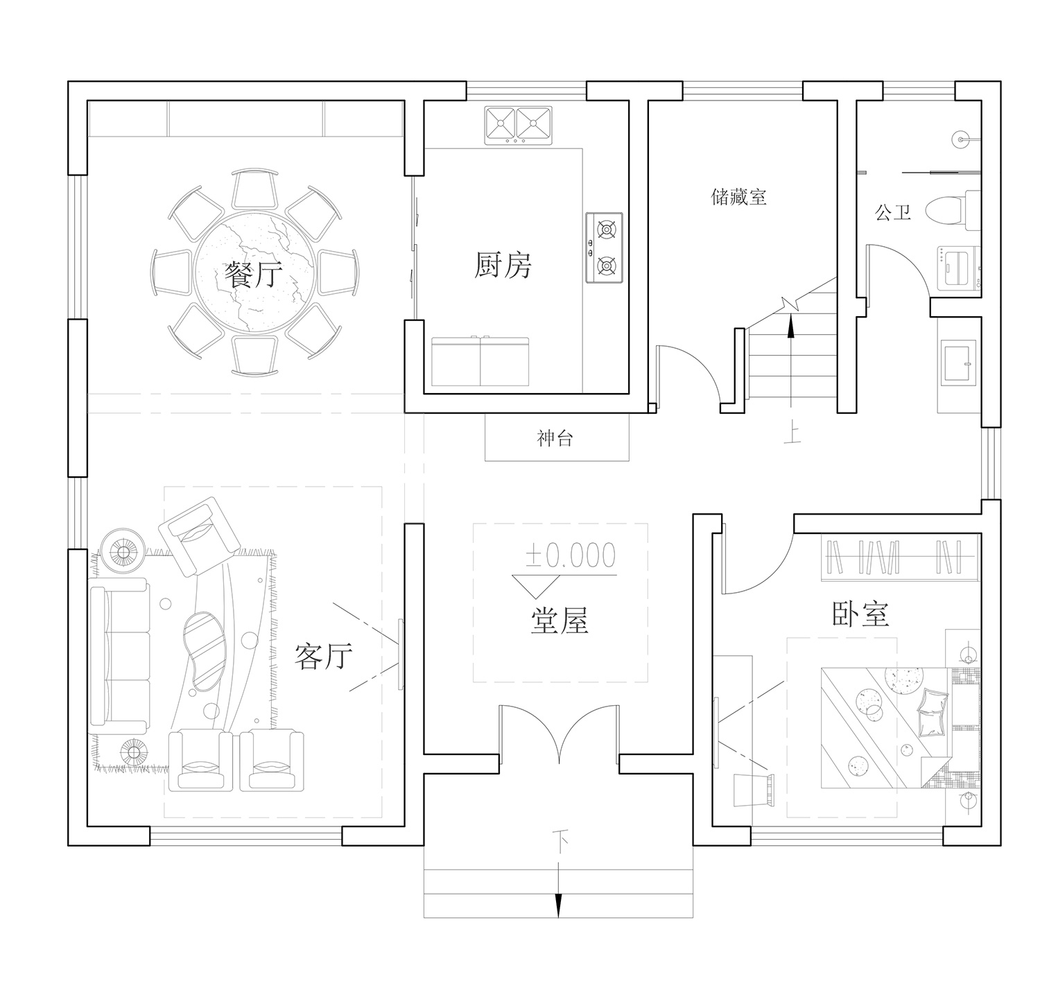 湖南株洲易家新中式别墅图纸