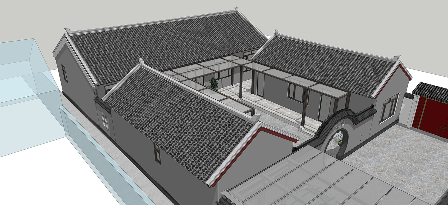 北京顺义李家中式三合院