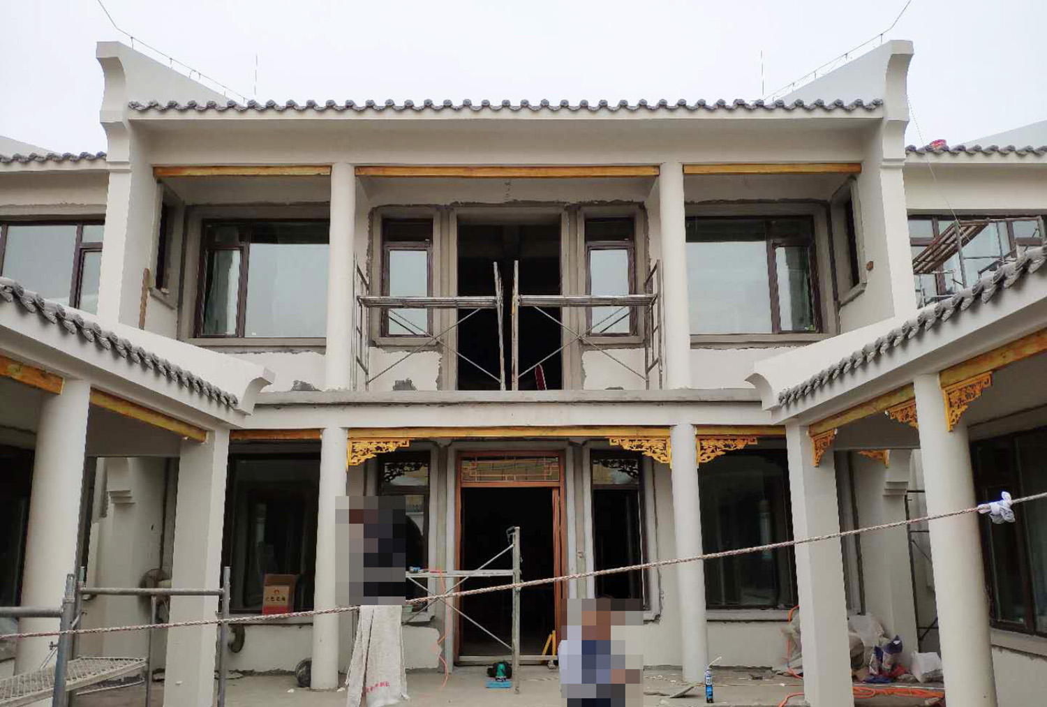 北京房山王家中式三合院